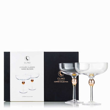 Clinq Coupe Glasses (Boxed) - Glassware -  Sans Drinks  