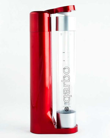 Qarbo Sparkling Water Maker & Fruit Infuser - Red