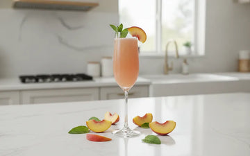 Noughty Peach Virgin Bellini Sans Drinks