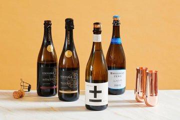 Line up of Sans Drinks non-alcoholic sparkling wines Sans Drinks