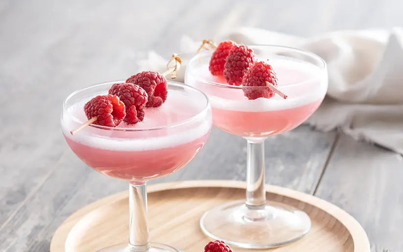 French Martini Mocktail Sans Drinks