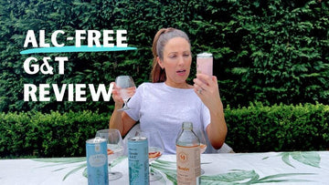 Irene Falcone holding a can of premixed non-alcoholic drinks Sans Drinks