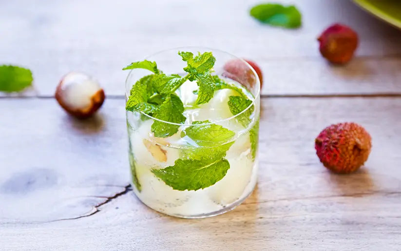 Lychee Mojito Mocktail Sans Drinks