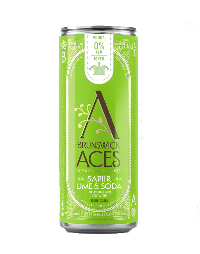 Brunswick Aces Joker Sapiir Lime Soda RTDs Sans Drinks