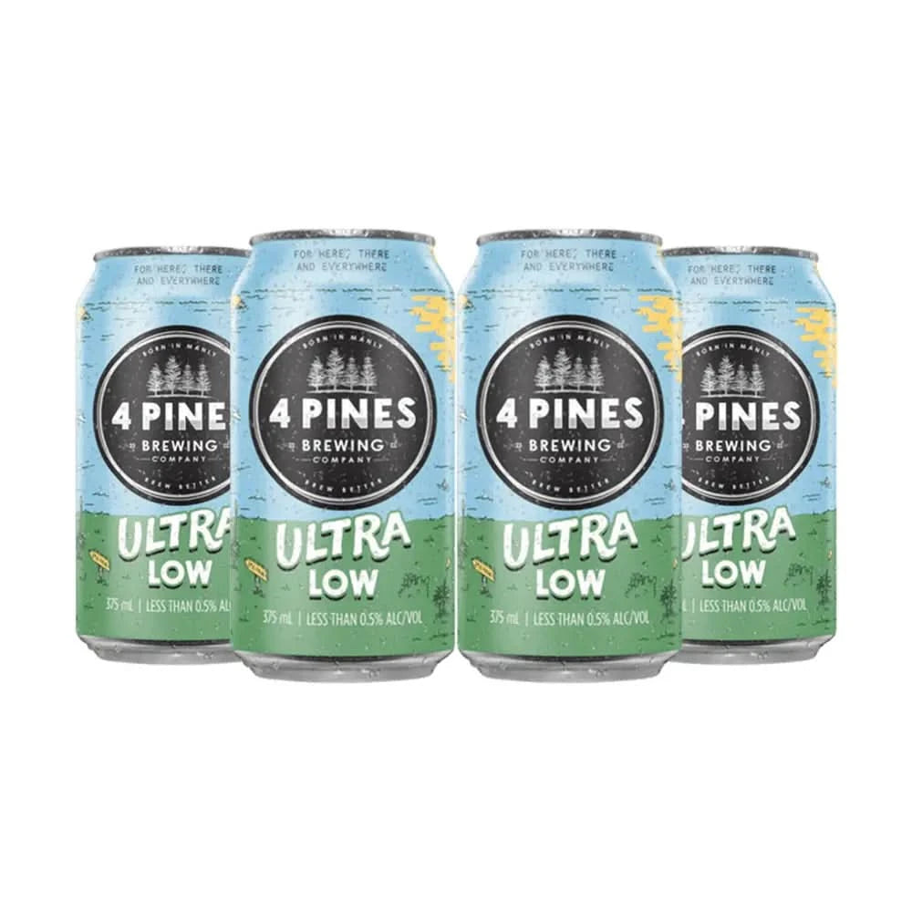Buy 4 Pines Ultra Low Alcohol Beer Cans - Sans Drinks