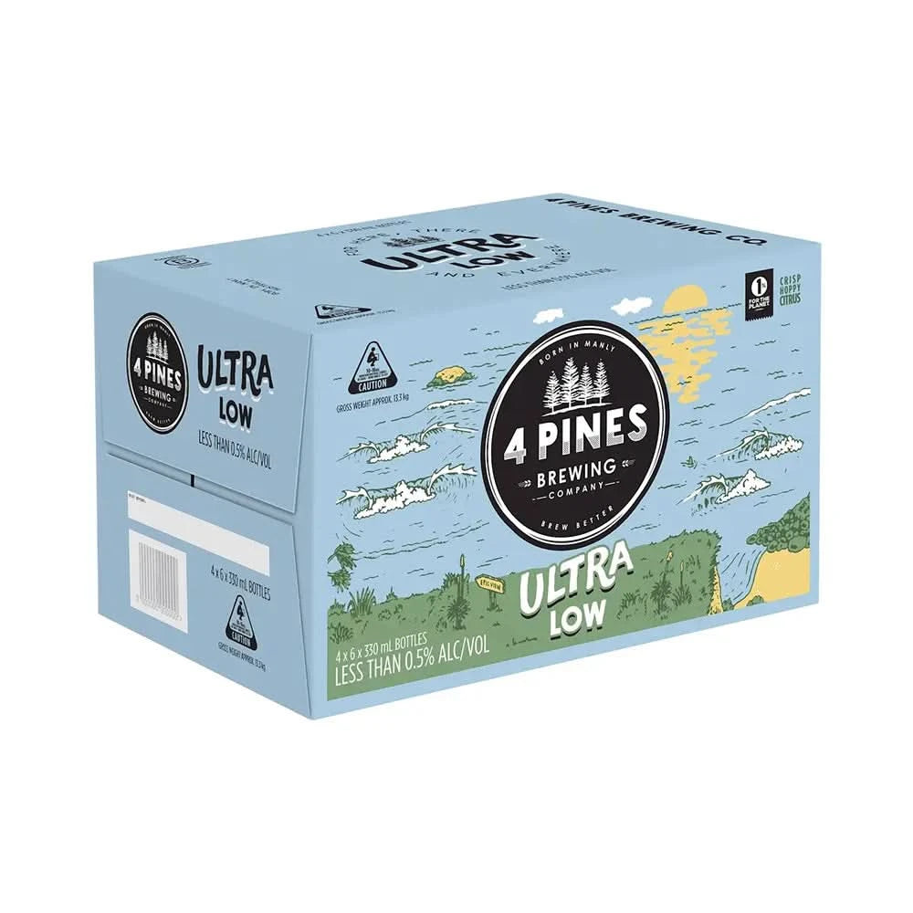Buy 4 Pines Ultra Low Alcohol Beer Cans - Sans Drinks