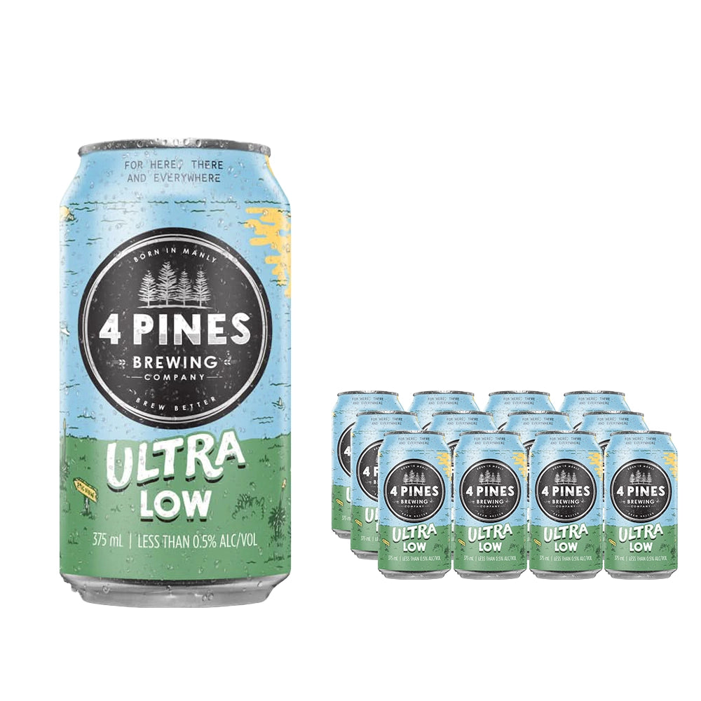 Buy 4 Pines Ultra Low Alcohol Beer Cans - Sans Drinks