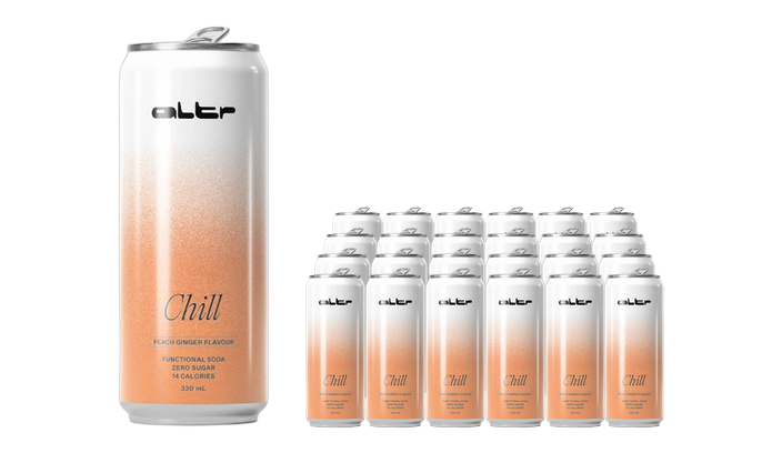 Buy ALTR Chill Peach Ginger Flavour 330ml - Sans Drinks