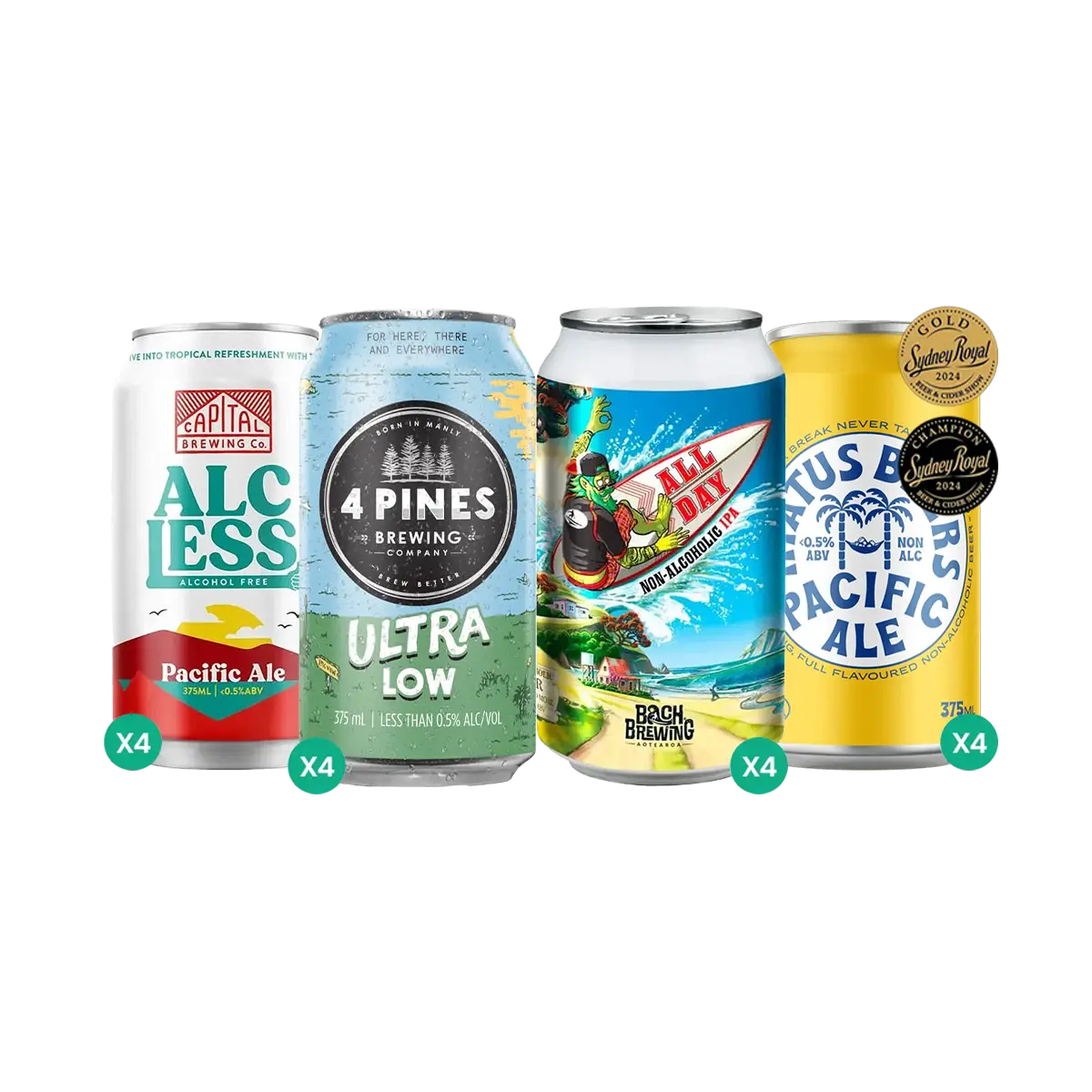 Buy Abstain August Beer Bundle 16 Pack - Sans Drinks