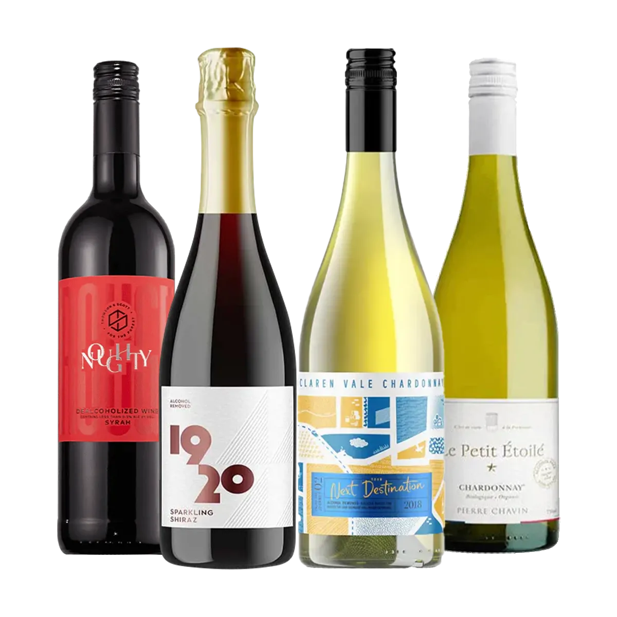 Buy Alcohol-Free Shiraz & Chardonnay Mixed - 4 Pack - Sans Drinks