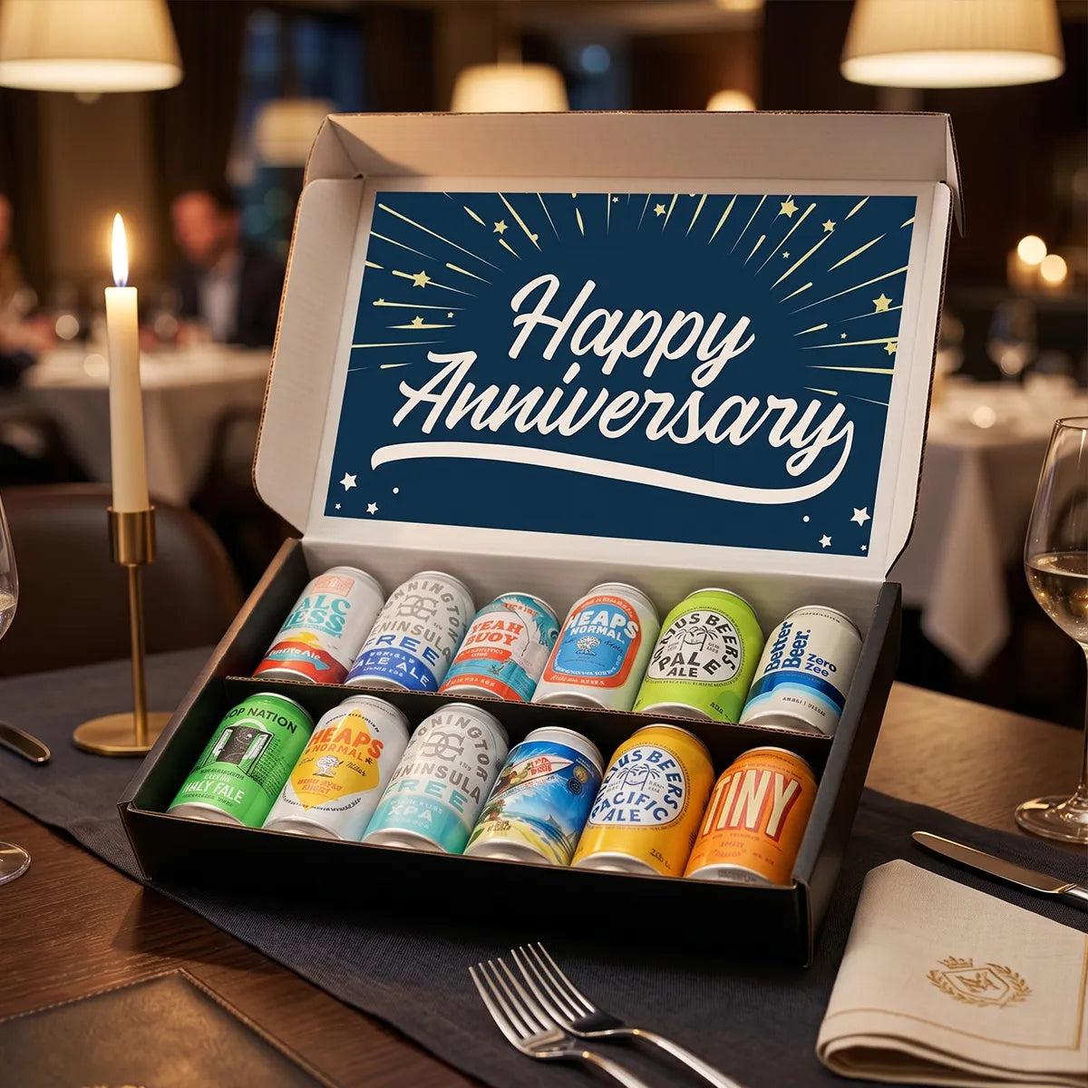 Buy Anniversary 12 Non-Alcoholic Beer Gift Box - Sans Drinks