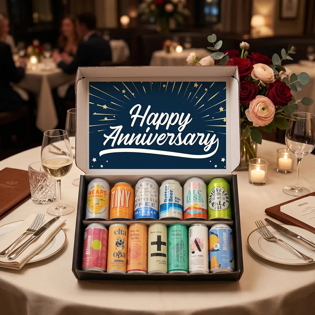 Buy Anniversary 13 Non-Alcoholic Beers & Cocktails Gift Box - Sans Drinks
