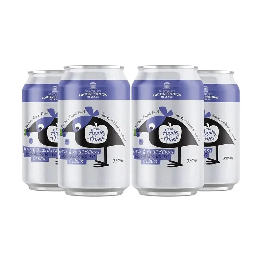 Buy Apple Thief Pink Lady Non-Alcoholic Apple & Blueberry Cider - Cans - Sans Drinks