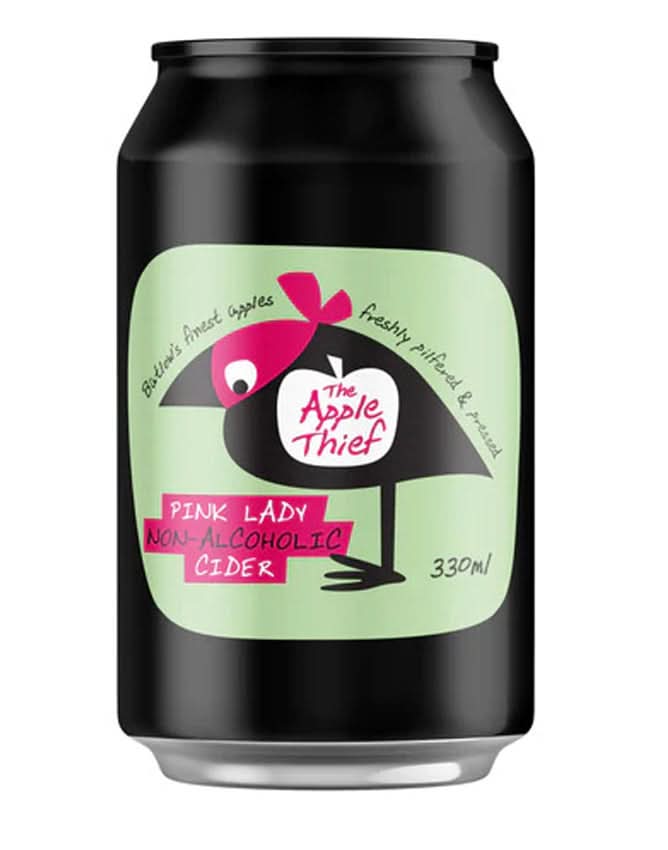Buy Apple Thief Pink Lady Non-Alcoholic Cider - Cans - Sans Drinks