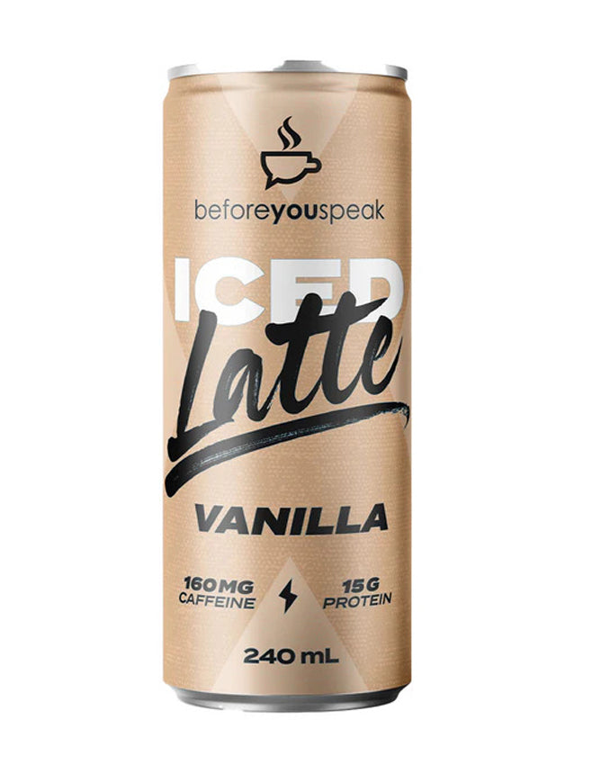 Buy Before You Speak Iced Latte Vanilla - Sans Drinks