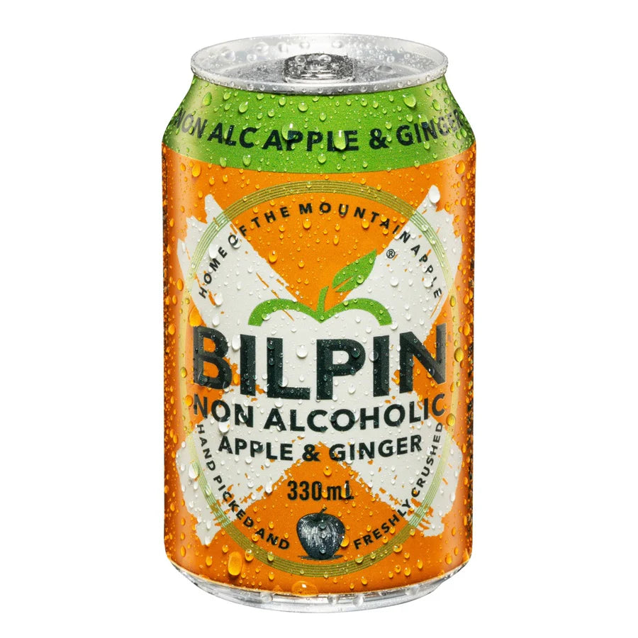 Buy Bilpin Non-Alcoholic Cider Apple & Ginger Can 330ml - Sans Drinks