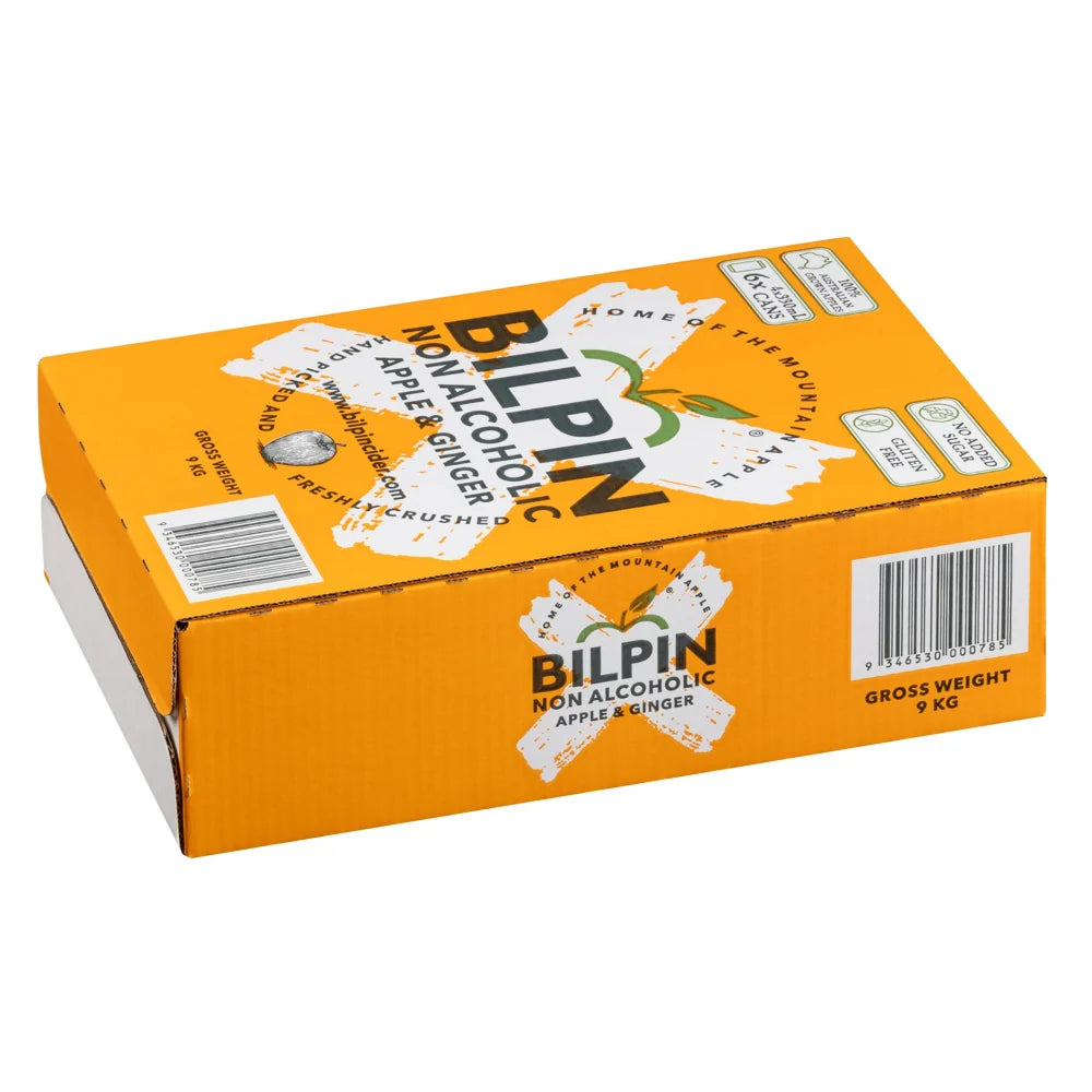 Buy Bilpin Non-Alcoholic Cider Apple & Ginger Can 330ml - Sans Drinks