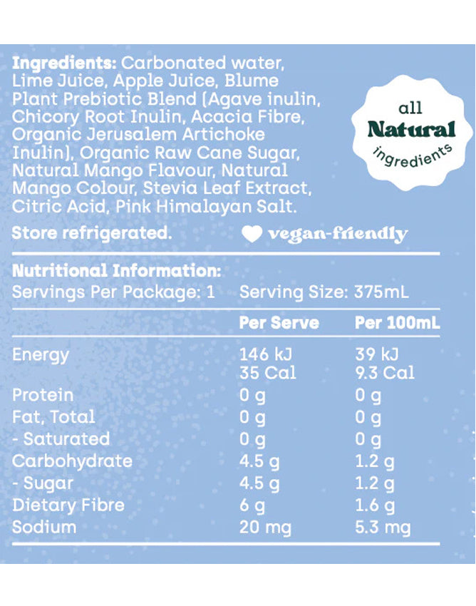 Buy Blume Mango Prebiotic Tonic - Sans Drinks