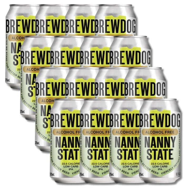 Buy BrewDog Nanny State Low Carb Alcohol Free IPA 375ml - Sans Drinks