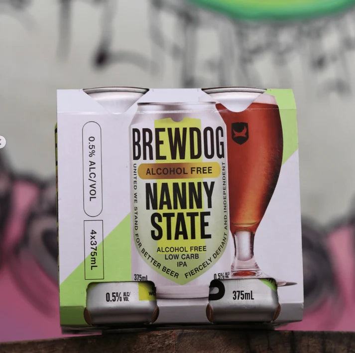 Buy BrewDog Nanny State Low Carb Alcohol Free IPA 375ml - Sans Drinks