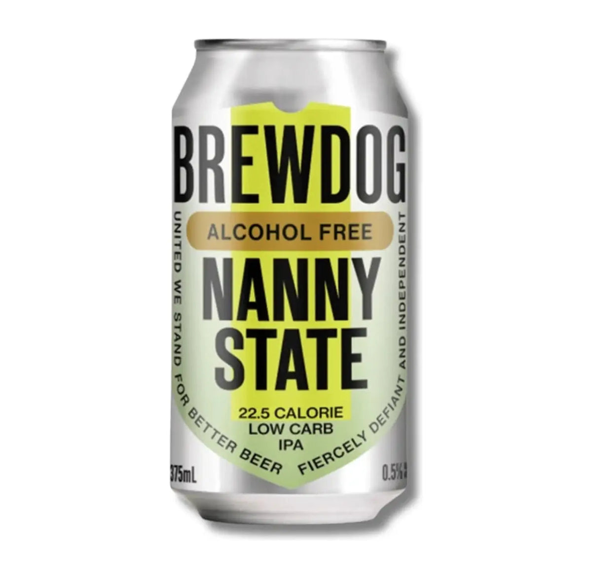 Buy BrewDog Nanny State Low Carb Alcohol Free IPA 375ml - Sans Drinks