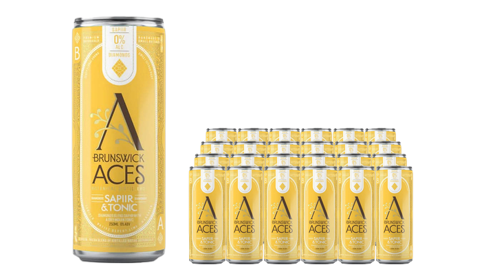 Buy Brunswick Aces Diamonds Sapiir & Tonic RTDs - Sans Drinks