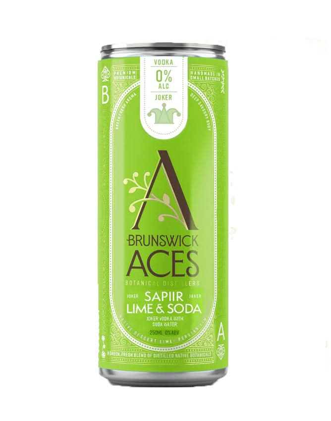Buy Brunswick Aces Joker Sapiir Lime Soda RTDs - Sans Drinks