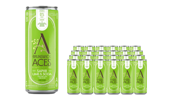 Buy Brunswick Aces Joker Sapiir Lime Soda RTDs - Sans Drinks