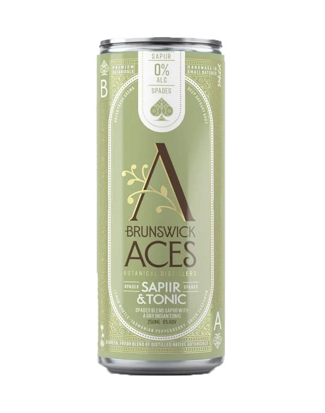 Buy Brunswick Aces Spades Sapiir & Tonic RTDs - Sans Drinks Sans Drinks