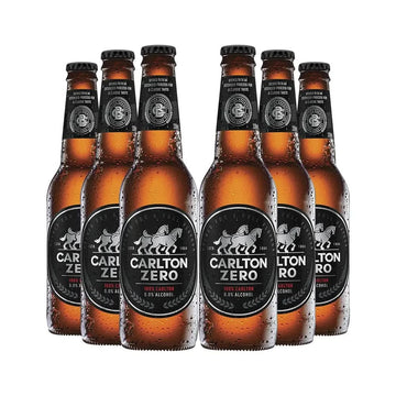 Carlton Zero Non Alcoholic Beer Bottles