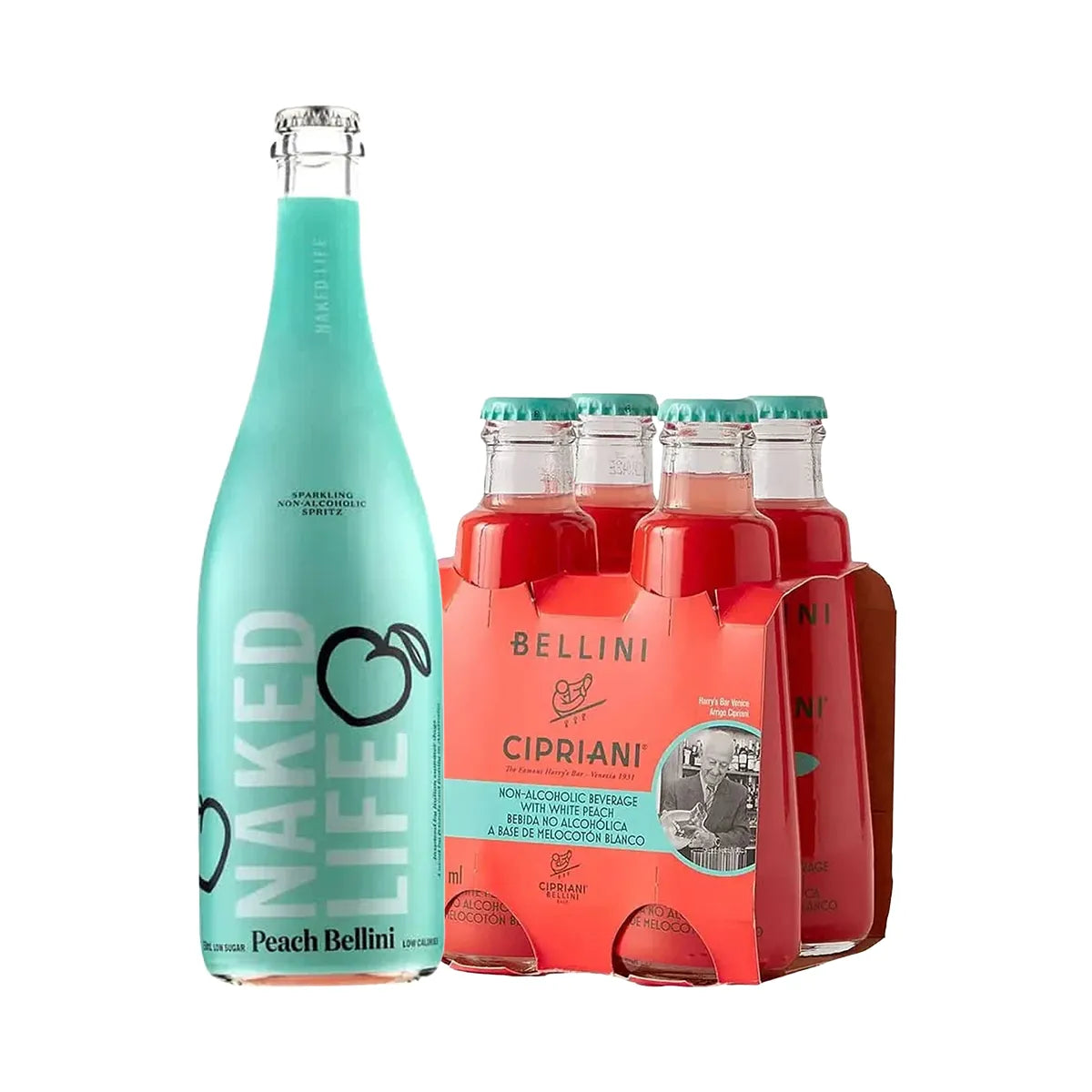 Buy Cipriani & Naked Life Peach Bellini Value Bundle - 5-pack - Sans Drinks