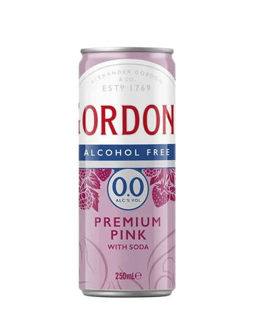 Gordon's Alcohol Free 0.0 Pink Gin & Soda 250mL