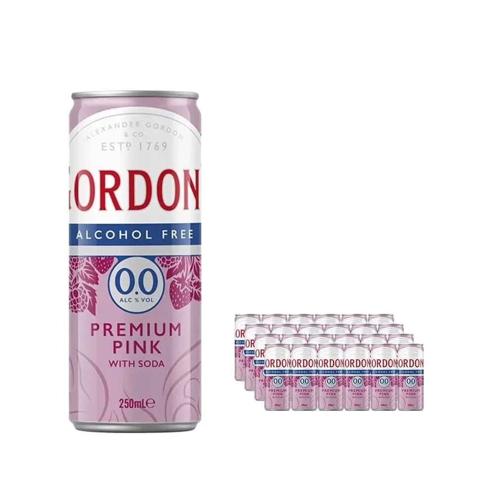Buy Gordon's Alcohol Free 0.0 Pink Gin & Soda 250mL - Sans Drinks
