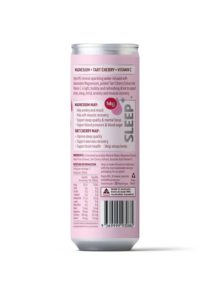 Buy HEYLO Magnesium Sparkling Water Cherry 300ml - Sans Drinks