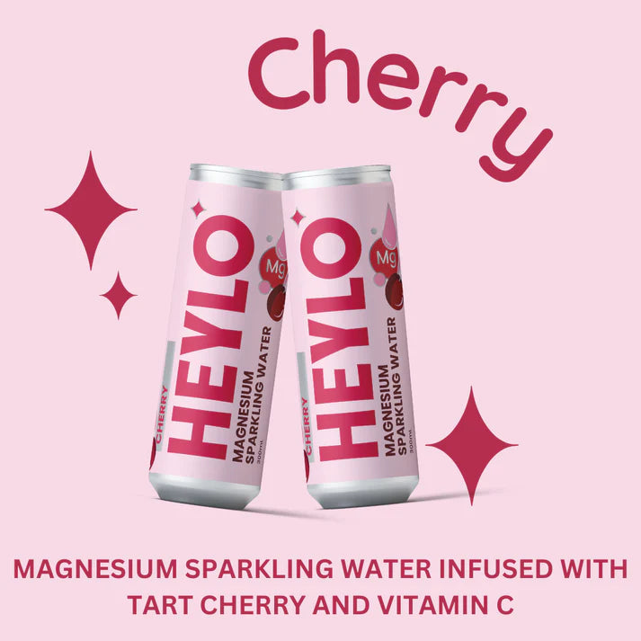 Buy HEYLO Magnesium Sparkling Water Cherry 300ml - Sans Drinks