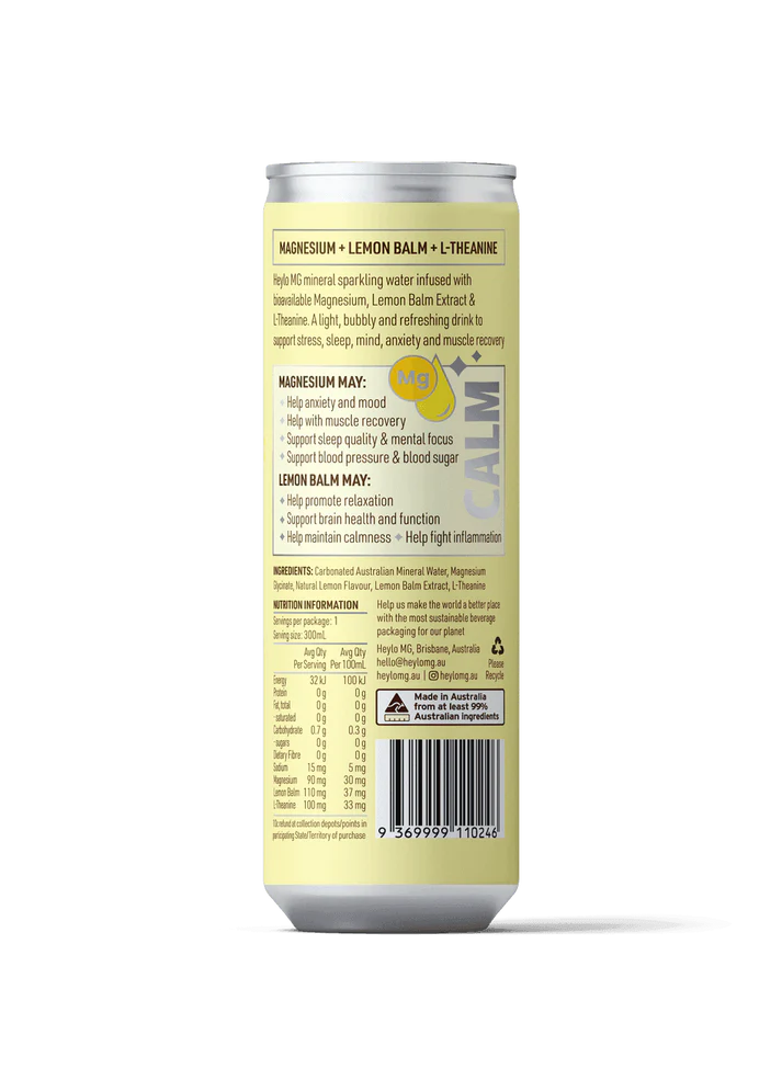 Buy HEYLO Magnesium Sparkling Water Lemon 300ml - Sans Drinks
