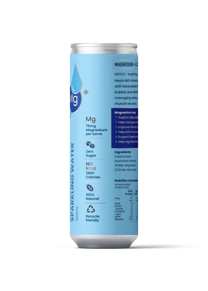 Buy HEYLO Magnesium Sparkling Water Natural 300ml - Sans Drinks