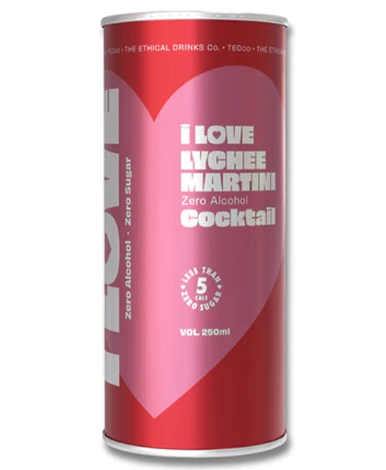 Buy I Love Non-Alc Lychee Martini Cocktail 250ml - Sans Drinks