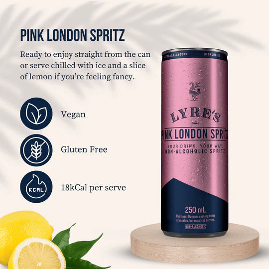 Buy Lyre's Pink London Spritz RTD - Sans Drinks