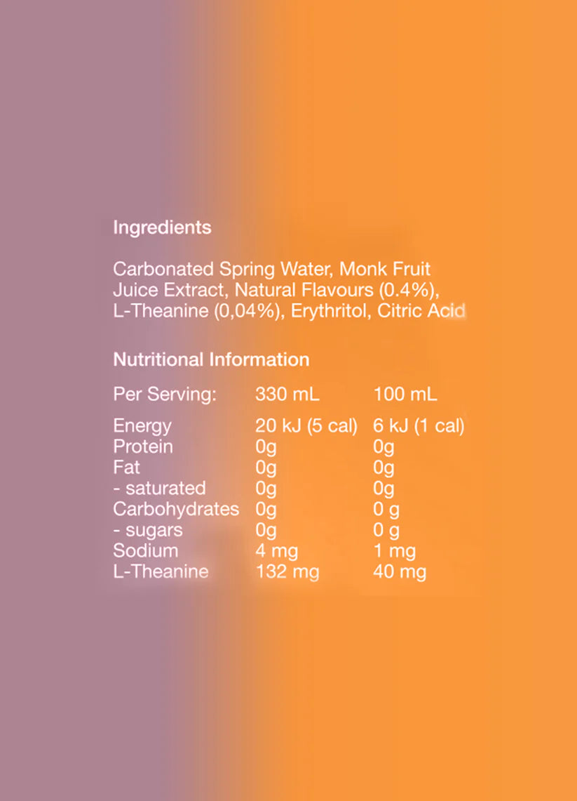 Buy Mellows Peach & Ginger Functional Sparkling Water 330ml - Sans Drinks