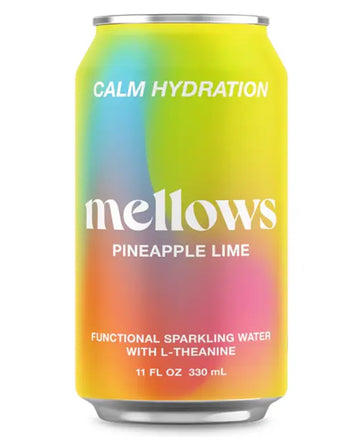 Buy Mellows Pineapple & Lime Functional Sparkling Water 330ml - Sans Drinks Sans Drinks
