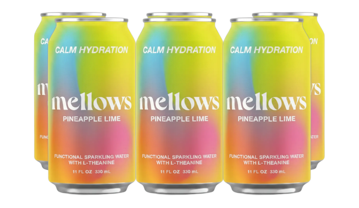 Buy Mellows Pineapple & Lime Functional Sparkling Water 330ml - Sans Drinks