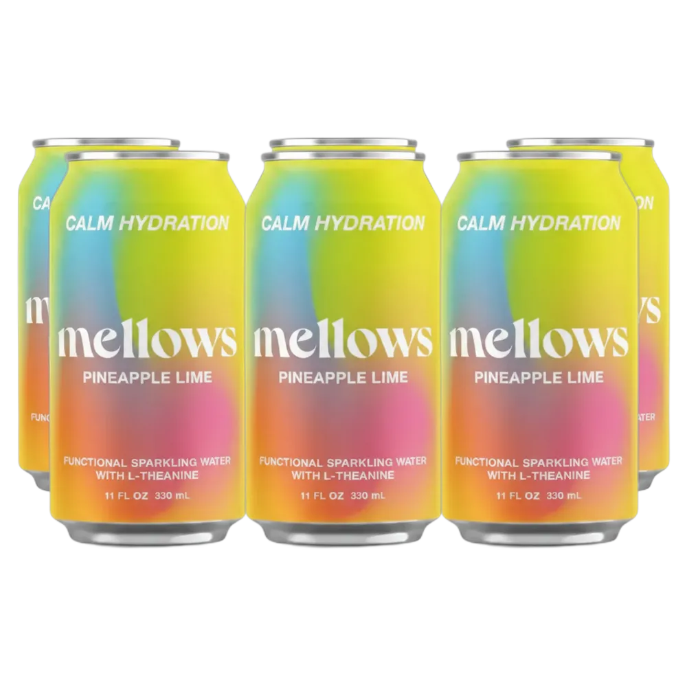 Buy Mellows Pineapple & Lime Functional Sparkling Water 330ml - Sans Drinks