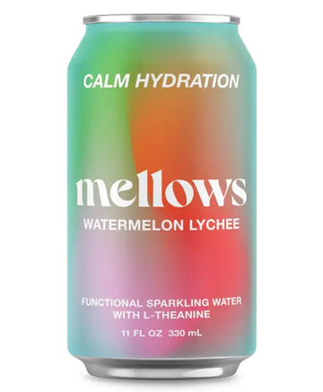 Buy Mellows Watermelon & Lychee Functional Sparkling Water 330ml - Sans Drinks Sans Drinks