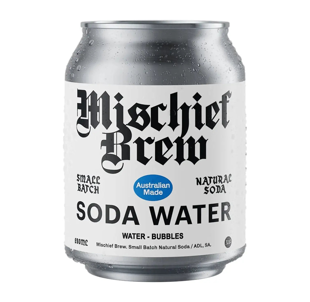 Buy Mischief Brew Soda Water Can 250ml - Sans Drinks