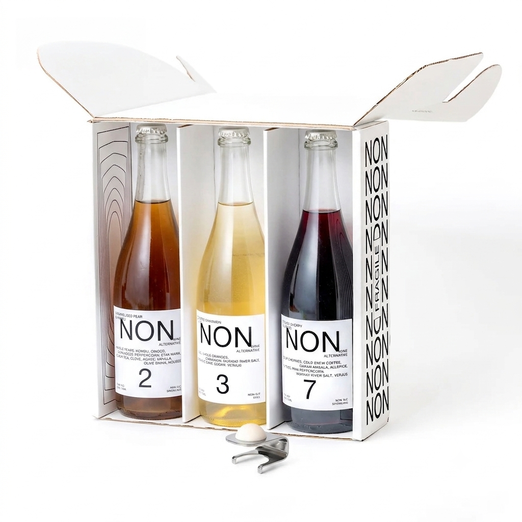 Buy NON Wine Alternatives Bundle + FREE Stopper & Gift Box Included - Sans Drinks