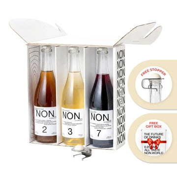 Buy NON Wine Alternatives Bundle + FREE Stopper & Gift Box Included - Sans Drinks Sans Drinks