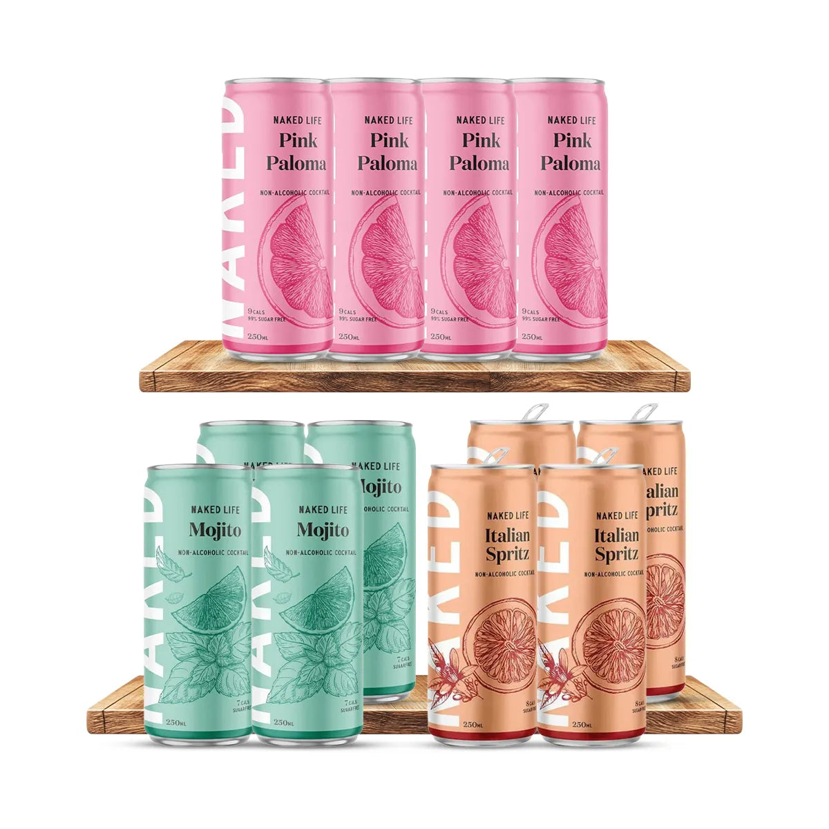 Buy Naked Cocktails Mixed Bundle 12 Pack - Sans Drinks