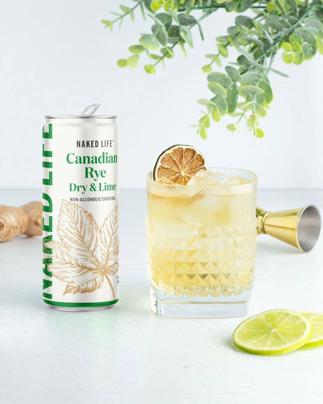 Buy Naked Life Canadian Rye Spirit Dry & Lime Non-alcoholic Cocktail - Sans Drinks