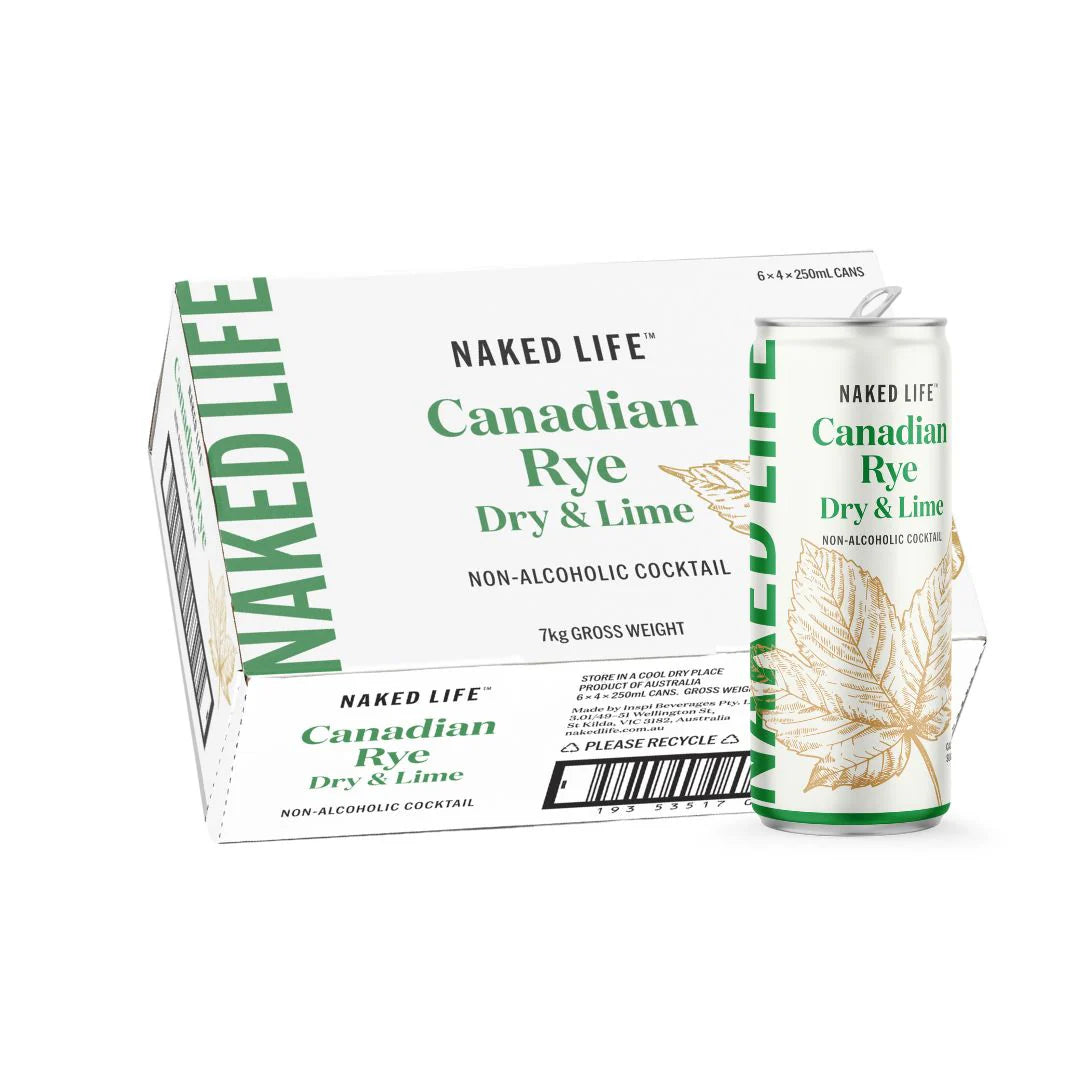 Buy Naked Life Canadian Rye Spirit Dry & Lime Non-alcoholic Cocktail - Sans Drinks